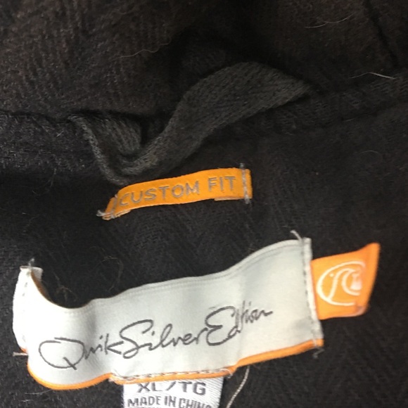 quicksilver Sweater hooded zip men's size grey - Picture 4 of 6